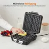 Goliving Waffeleisen – für 4 Waffeln – 24 x 24 cm – Produktbild-Vorschau 7