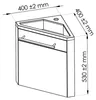 ONDEE ZEN – Eck-Handwaschbecken NINO – 53 cm – Weiß – Produktbild-Vorschau 4