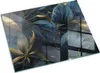 Elegante Blätter in Textur – Glasbodenplatte für – Produktbild-Vorschau 1