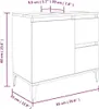 vidaXL Badschrank Räuchereiche 65x33x60 cm Holzwerkstoff Produktbild-Vorschau 12
