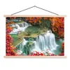MuchoWow® Textilposter Bäume - Wasserfall - Herbst - Natur Produktbild-Vorschau 1