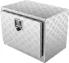 A silver aluminum toolbox with a diamond plate pattern. Anteprima dell’immagine prodotto