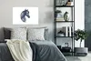 MuchoWow® Poster Pferd - Aquarell - Kariert - Mädchen - Produktbild-Vorschau 4