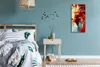 Wanduhr Leinwand Bild Uhr Geräuschlos 30x60 Kunst Abstrakte Produktbild-Vorschau 4