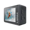 A Lamax X7.2 action camera is shown from a slightly angled side view against a white background. The camera has a screen displaying a skier in action and the brand name 'LAMAX' is visible on the side. Náhľad obrázku produktu