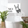 MuchoWow® - Leinwandbilder - Zitat - Esel - Tiere - Netter Produktbild-Vorschau 2