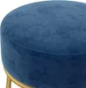 vidaXL Okrúhla stolička Blue Velvet Náhľad obrázku produktu 4