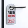 FunX Filz Türanhänger Türschild 3er Set "Bin im Meeting", Produktbild-Vorschau 4