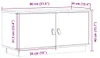 vidaXL TV-Schrank Grau 80x34x40 cm Massivholz Kiefer Produktbild-Vorschau 8