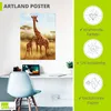 ARTland Poster Giraffe Größe: 30x40 cm Produktbild-Vorschau 3