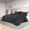 vidaXL Set di biancheria da letto nero 220x240 cm Anteprima dell’immagine prodotto 2