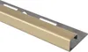 Quadrat Fliesenprofil Edelstahl V2A L250cm H10 champagne Produktbild-Vorschau 1