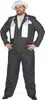 Costume da gangster taglia forte per uomo bianco e nero - Anteprima dell’immagine prodotto 3