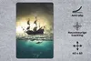 MuchoWow® Mauspad Mousepad Boot - Hai - Meer 40x60 cm - Produktbild-Vorschau 2