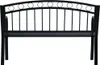 vidaXL Gartenbank 125 cm Schwarz Stahl Produktbild-Vorschau 3