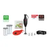 Das ESGE Zauberstab M100 Premium-Set 9142600 umfasst einen schwarzen Stabmixer, Mixaufsätze, zwei Be Produktbild-Vorschau