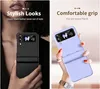 A split image showing two different colored phone cases for a Samsung Galaxy Z Flip 4 5G. Produktbild-Vorschau