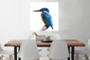 MuchoWow® Poster Eisvogel - Federn - Zweig - Blau 75x75 cm Produktbild-Vorschau 2