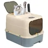 Katzentoilette mit Deckel Katzenklo modernes Design Produktbild-Vorschau 2