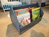 Alavya Home Bücherregal COMET Holz Grau – Fahrbares Regal Produktbild-Vorschau 12