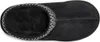 A top-down view of a black slipper. Voir les images du produit
