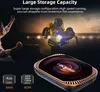 A marketing image for a smart player, featuring a person cheering, football players, and the product itself with feature callouts. Náhled obrázku produktu