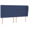 vidaXL Kopfteil mit Ohren Blau 163x23x118/128 cm Stoff Produktbild-Vorschau 1