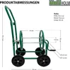 Schlauchwagen Basic 4 Räder 95,5 x 58 cm Stahl, für 50 m Produktbild-Vorschau 2