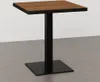 Bistrotisch 80x80 cm | Karamell Nussbaum | Gusseisen Produktbild-Vorschau 3