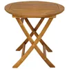 DEGAMO Gartentisch Holztisch Bistrotisch Tisch 75cm rund Produktbild-Vorschau 7