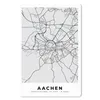 MuchoWow® Mauspad Mousepad Aachen - Stadtplan - Deutschland Produktbild-Vorschau 1