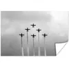 MuchoWow® Poster Flugzeug - Himmel - Wolken - Schwarz und Produktbild-Vorschau 1