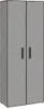 Schuhschrank Grau 60x30x166 cm Stoff Produktbild-Vorschau 1
