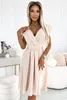 Numoco Damenkleid in A-Linie Scarlett beige M Produktbild-Vorschau 1