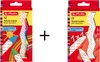 Herlitz Tafelkreiden Set 24tlg. / 12 Stangen farbig + 12 Produktbild-Vorschau 1