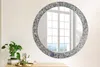 Spiegel Rund mit Aufdruck - Wandspiegel Design Wandmontage Produktbild-Vorschau 2