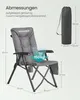 SONGMICS Campingstuhl faltbar, 2er Set, 95°-150° Produktbild-Vorschau 8