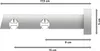 Interdeco Innenlaufstange / Gardinenstange mit Innenlauf Produktbild-Vorschau 2