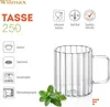 Kaffee- und Teebecher 250 ml Glas Gummimuster 6 Stück Produktbild-Vorschau 5