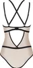 Nudelia Auffälliger Bodysuit - Hautfarben/Schwarz S/M Produktbild-Vorschau 6