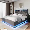 A bedroom scene with a modern bed. Produktbild-Vorschau