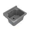 A gray sink basin with a raised back edge, shown from a slightly elevated angle against a white background. Náhled obrázku produktu