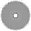 vidaXL Lavabo de luxe Rond Mat Gris clair 32,5x14 cm Voir les images du produit 3