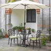Avestar 228 cm Sonnenschirm, Gartenschirm, mit Kurbel, Produktbild-Vorschau 8
