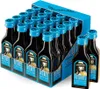 A display box of small liquor bottles with blue caps and labels featuring a man in a hat. Produktbild-Vorschau