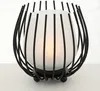 LS-LebenStil 2x Eisen Windlicht Gläser Schwarz Set Produktbild-Vorschau 4