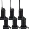 Six black Retevis RB85 professional walkie-talkies are displayed in their charging docks, arranged in two rows of three. Produktbild-Vorschau