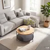 home24 Furnierter Couchtisch - Eiche / Schwarz Produktbild-Vorschau 3
