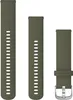 Garmin Ersatzarmband 20mm Silikon Moosgrn/Silber Schnalle Produktbild-Vorschau 2