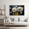 Leinwandbild Löwenzahn Gemalt Botanik 90x60 Feeby Weiß bild Produktbild-Vorschau 2